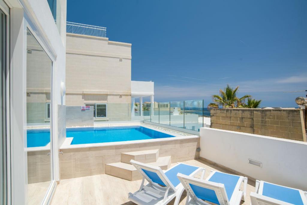The Sea-Bank Villa Apartments Marsaskala Exteriör bild