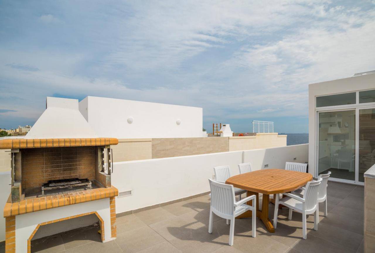 The Sea-Bank Villa Apartments Marsaskala Exteriör bild