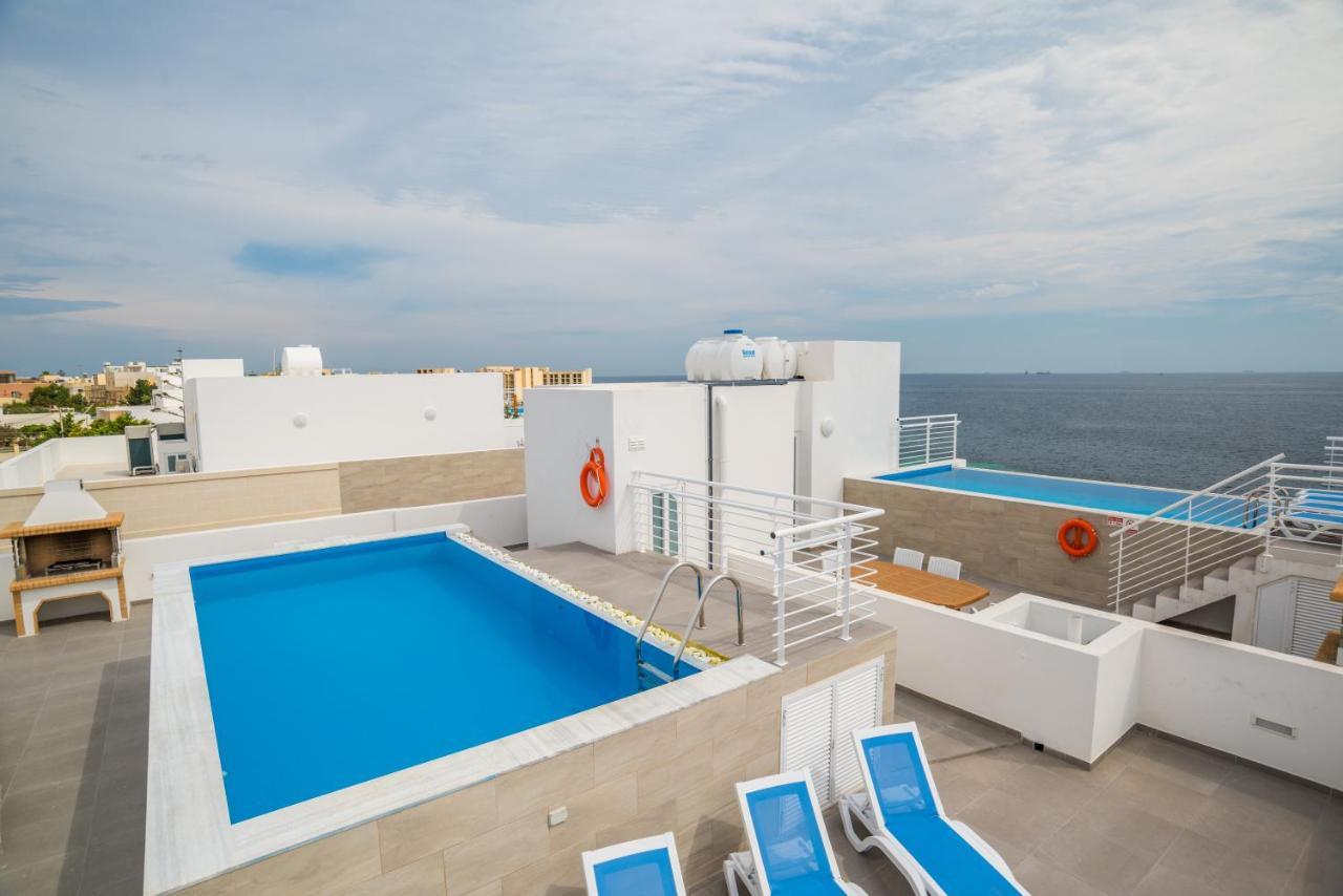 The Sea-Bank Villa Apartments Marsaskala Exteriör bild