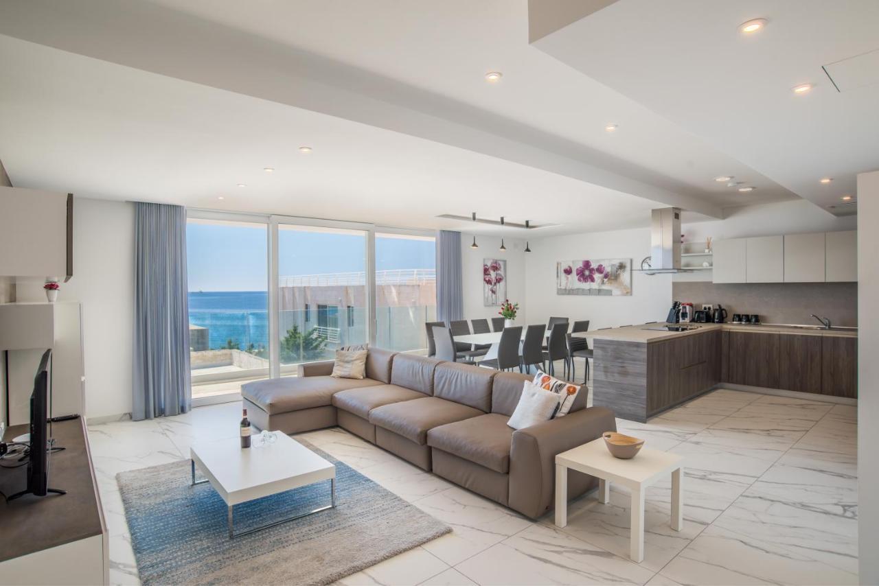 The Sea-Bank Villa Apartments Marsaskala Exteriör bild